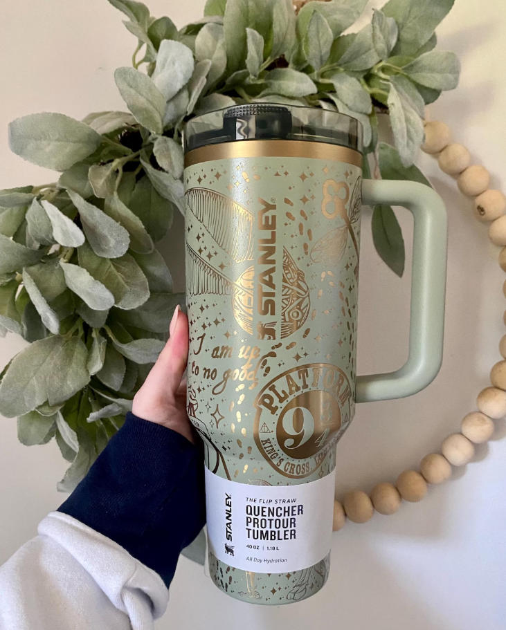 40oz Wizard Engraved Protour Stanley with Gold Underlay