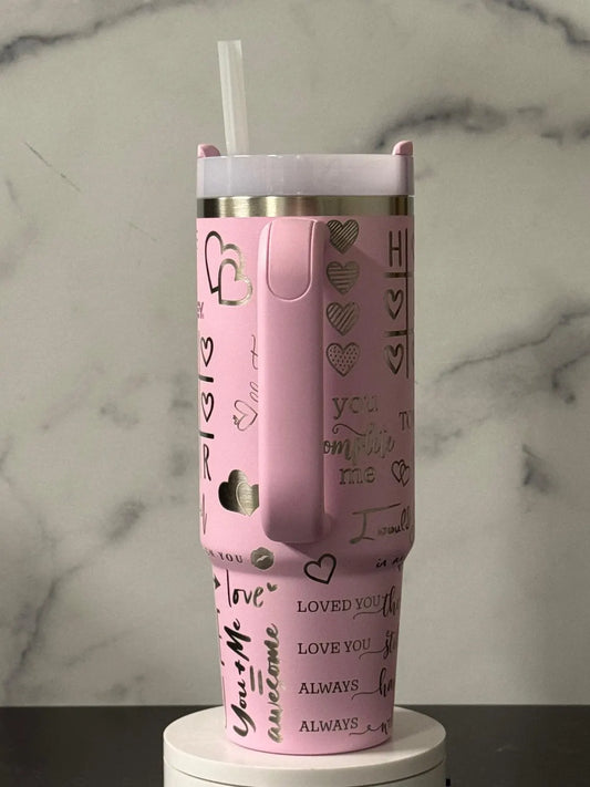 Laser Engraved Valentines Day Tic-Tac-Toe Love