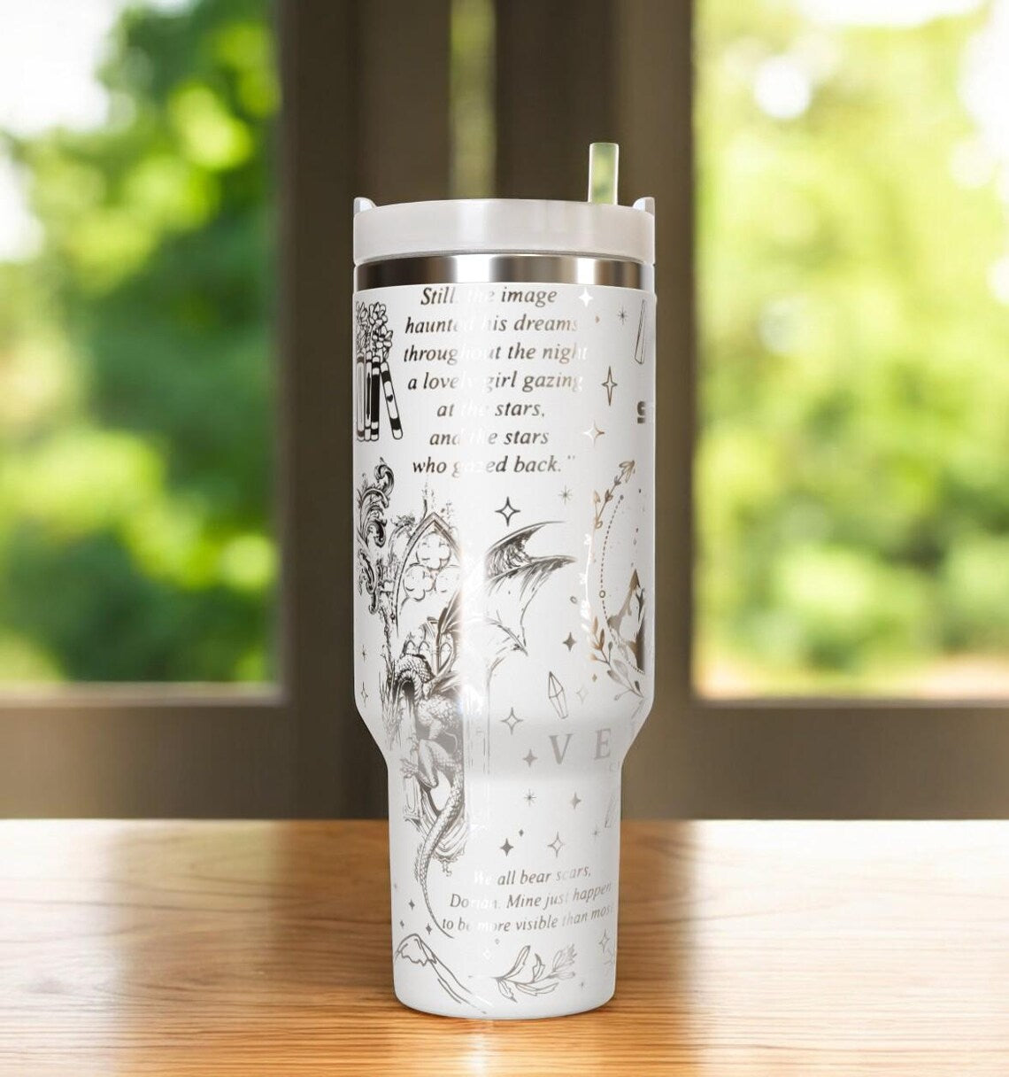 Acotar 40oz tumbler Laser Engraved insulated stainless steel hot and cold