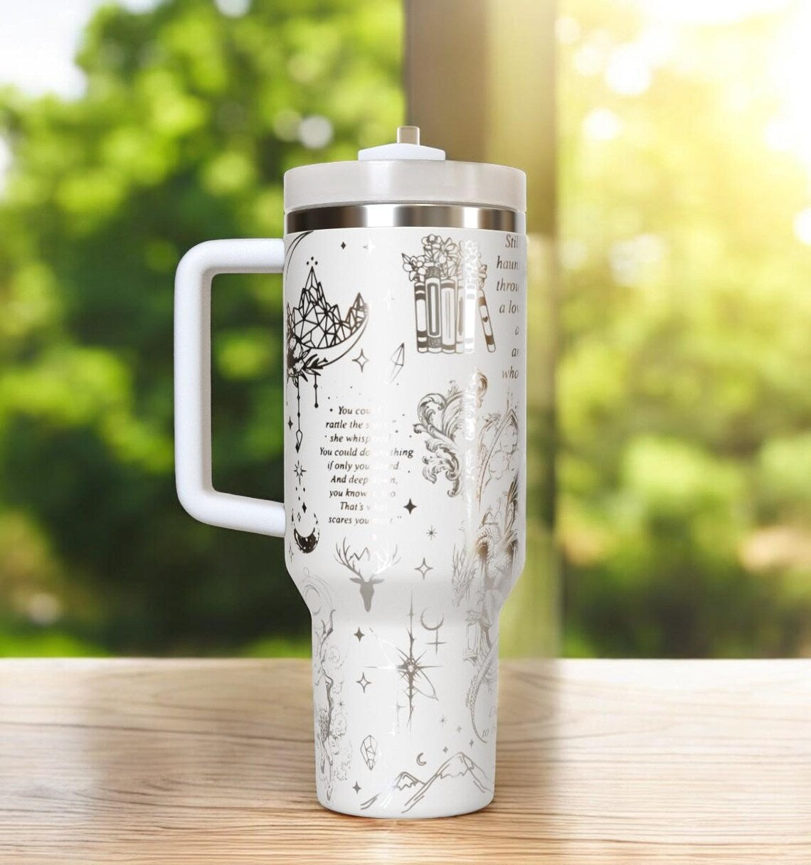 Acotar 40oz tumbler Laser Engraved insulated stainless steel hot and cold